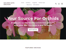 Tablet Screenshot of goldengateorchids.com
